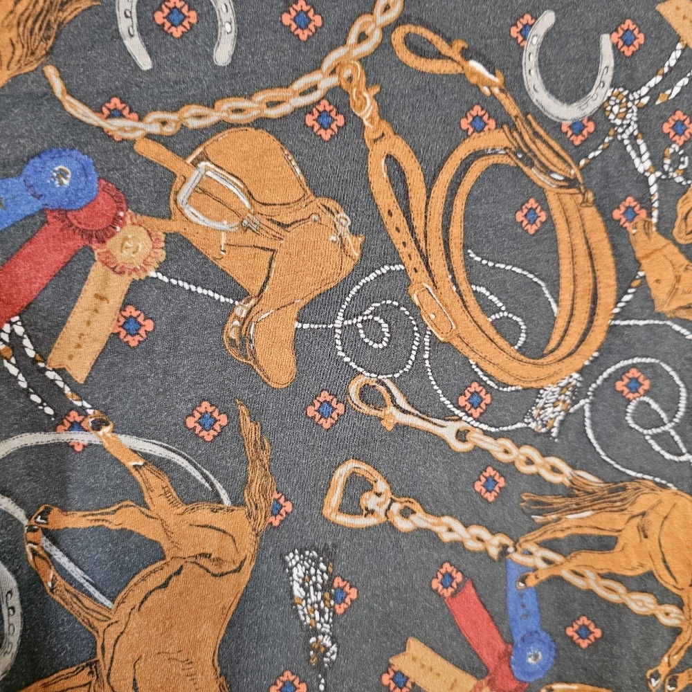 Anthropologie Adventurer Horse Equestrian Western Country Mock Neck Top - Picture 4 of 10